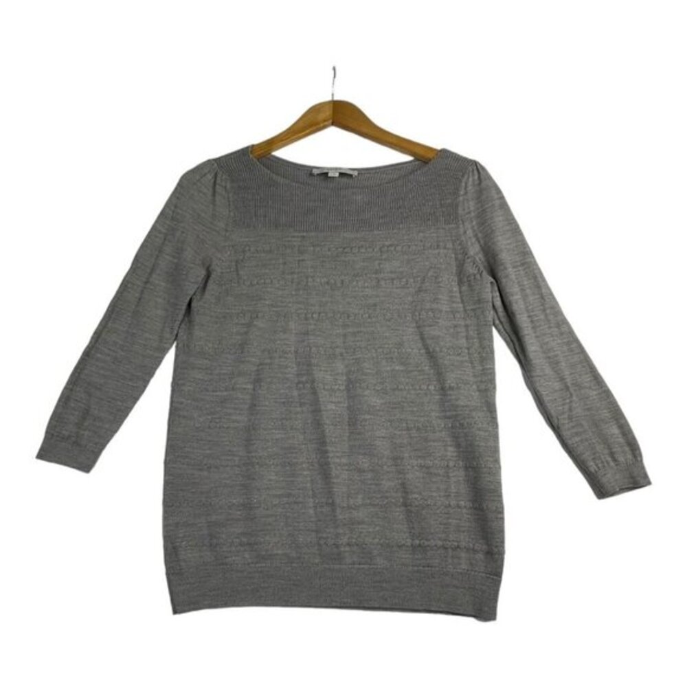 Loft Half Sleeve Pullover‎ Sweater size Medium Brown